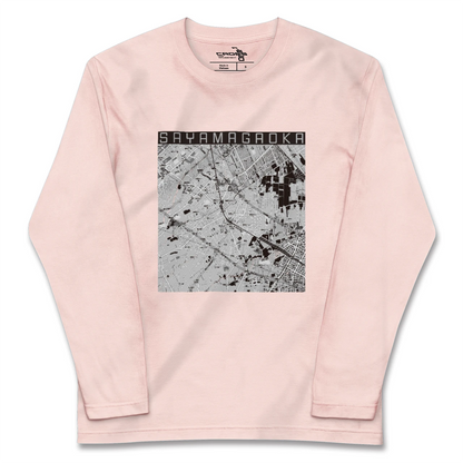 【狭山ヶ丘（埼玉県）】地図柄ロングスリーブTシャツ