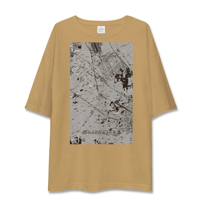 【狭山ヶ丘（埼玉県）】地図柄ビッグシルエットTシャツ