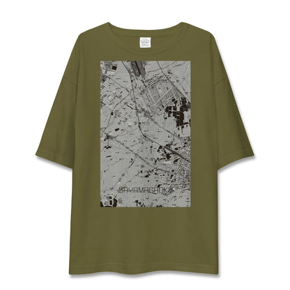 【狭山ヶ丘（埼玉県）】地図柄ビッグシルエットTシャツ