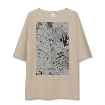 【狭山ヶ丘（埼玉県）】地図柄ビッグシルエットTシャツ