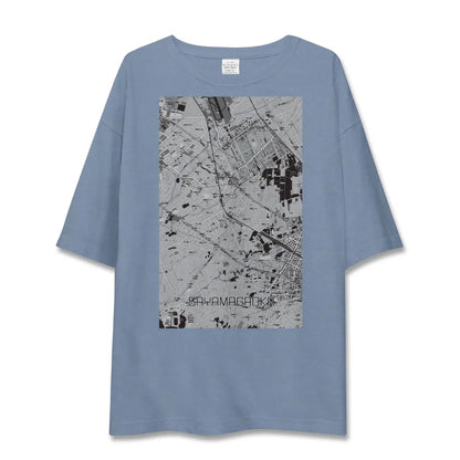 【狭山ヶ丘（埼玉県）】地図柄ビッグシルエットTシャツ