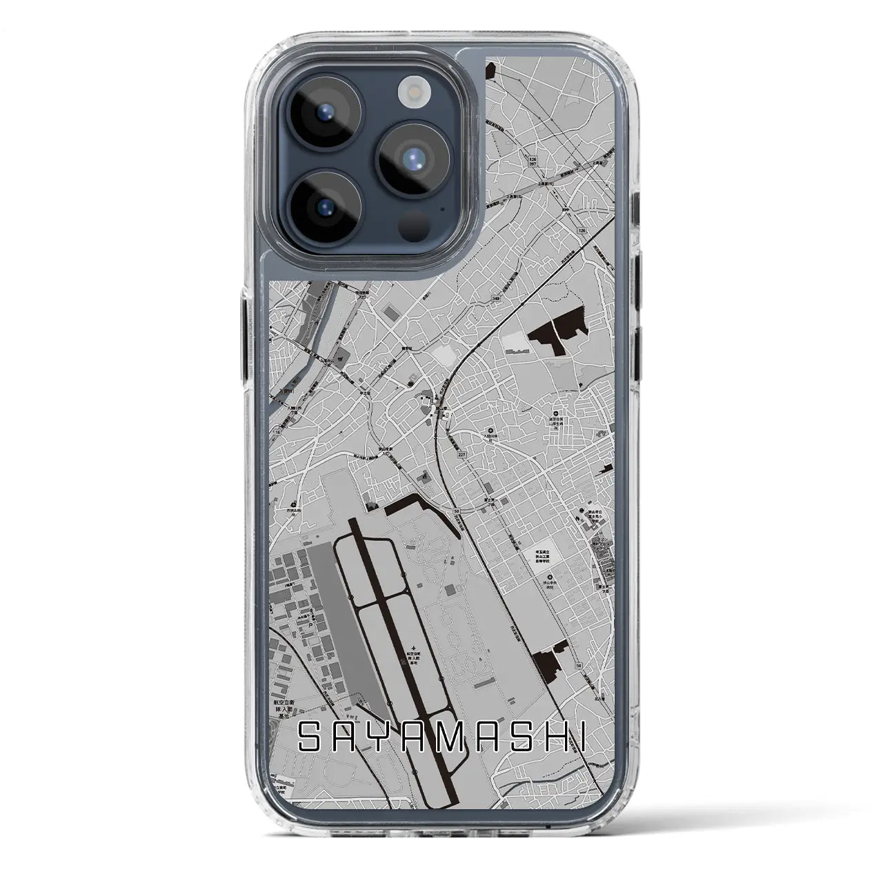 【狭山市（埼玉県）】地図柄iPhoneケース（MagSafeタイプ）