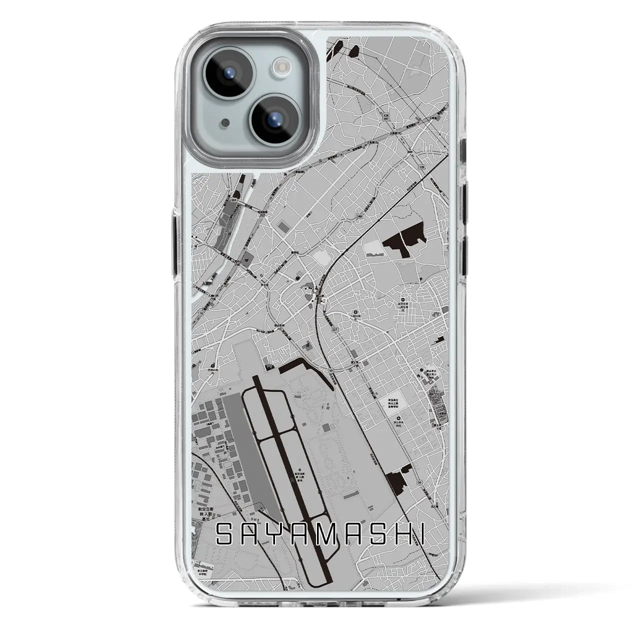 【狭山市（埼玉県）】地図柄iPhoneケース（MagSafeタイプ）