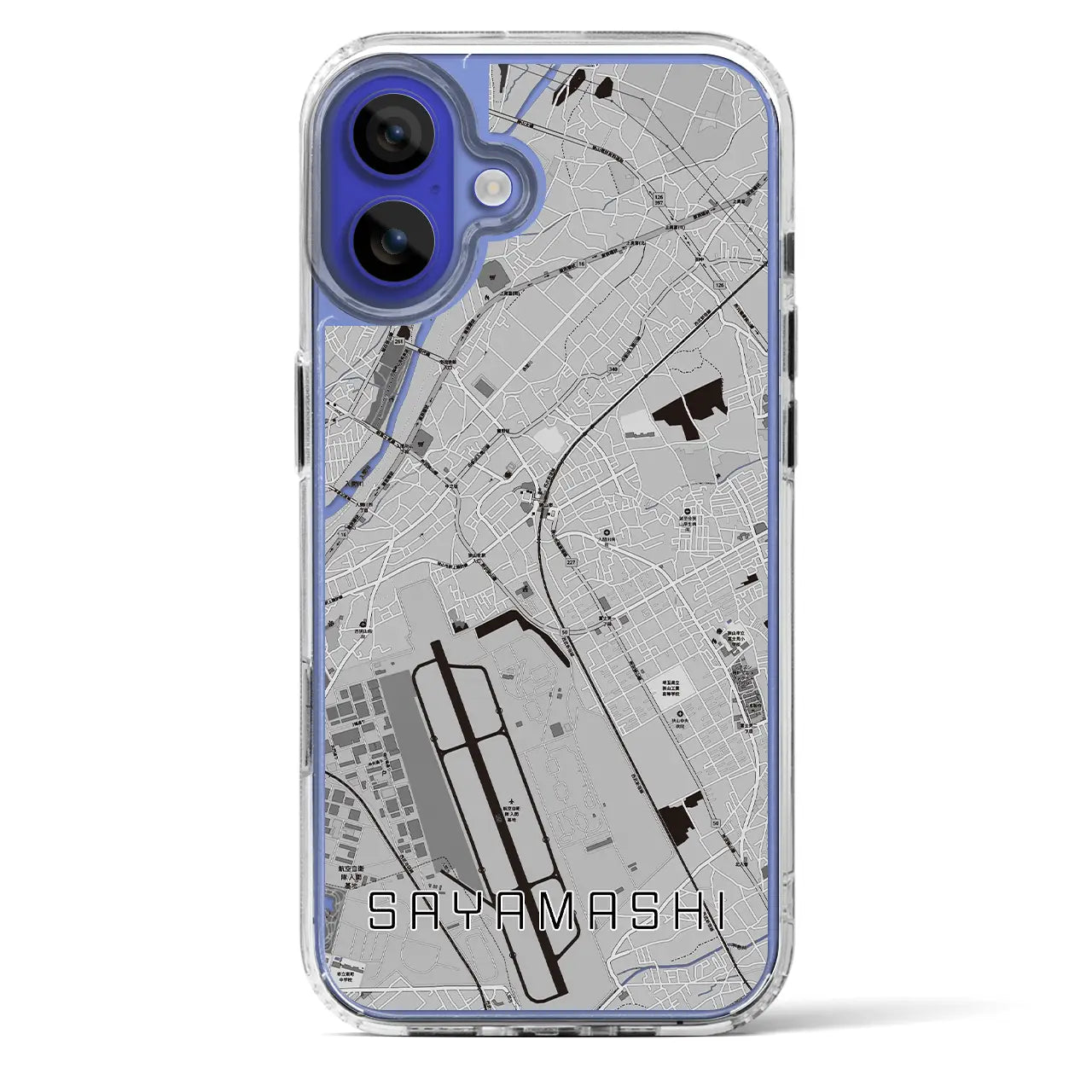 【狭山市（埼玉県）】地図柄iPhoneケース（MagSafeタイプ）