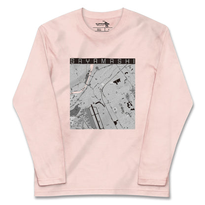 【狭山市（埼玉県）】地図柄ロングスリーブTシャツ