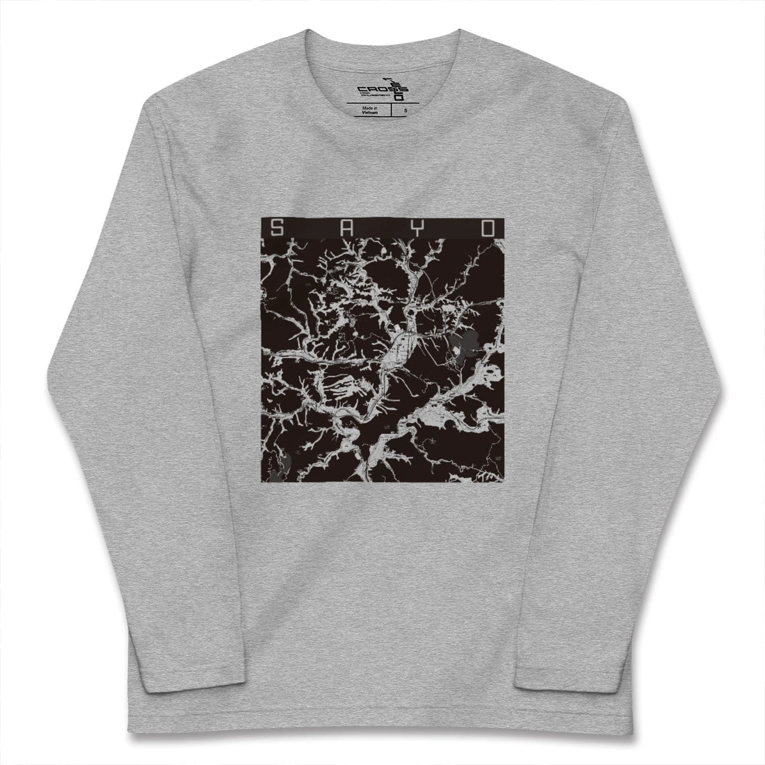 【佐用(兵庫県)】地図柄ロングスリーブTシャツ