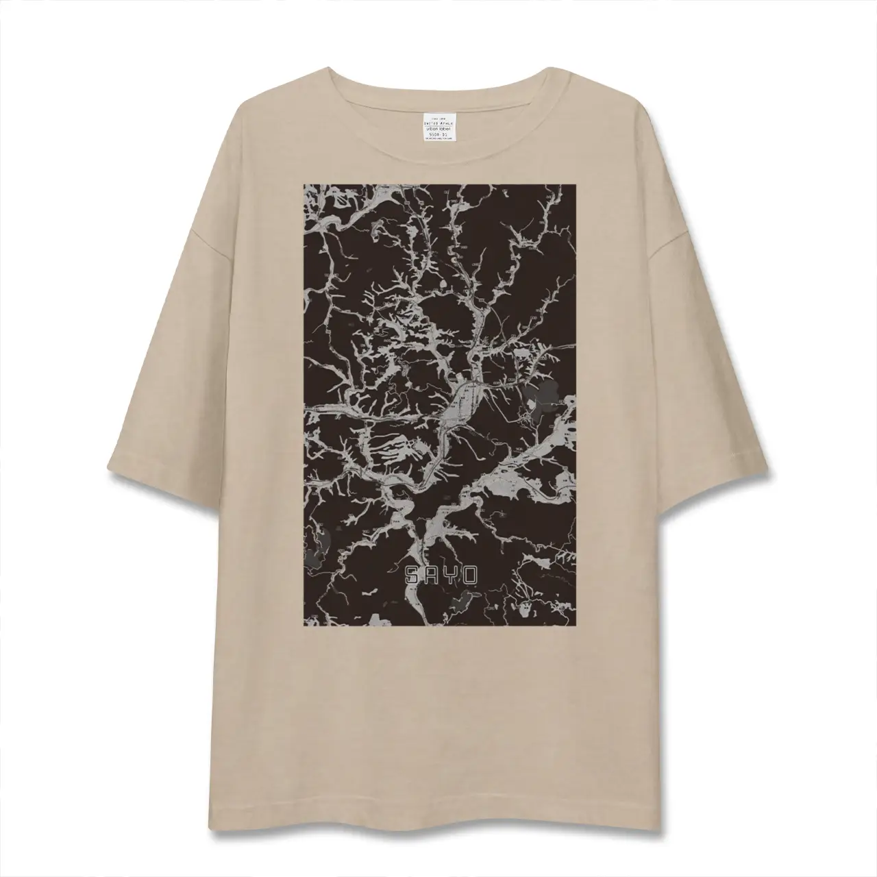 【佐用（兵庫県）】地図柄ビッグシルエットTシャツ