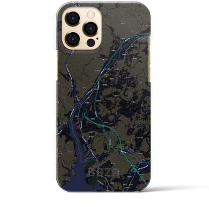 【佐々（長崎県）】地図柄iPhoneケース（バックカバータイプ）