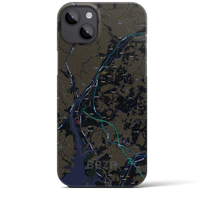 【佐々（長崎県）】地図柄iPhoneケース（バックカバータイプ）