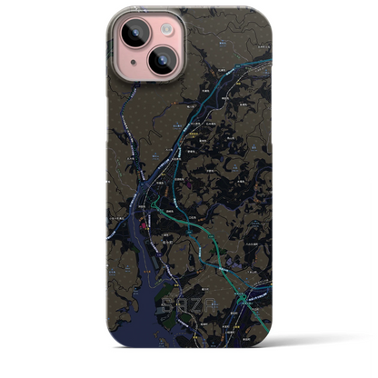 【佐々（長崎県）】地図柄iPhoneケース（バックカバータイプ）