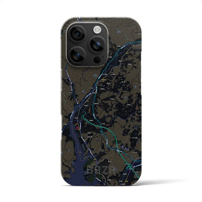 【佐々（長崎県）】地図柄iPhoneケース（バックカバータイプ）