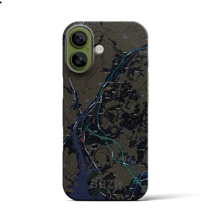 【佐々（長崎県）】地図柄iPhoneケース（バックカバータイプ）