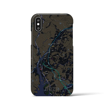 【佐々（長崎県）】地図柄iPhoneケース（バックカバータイプ）