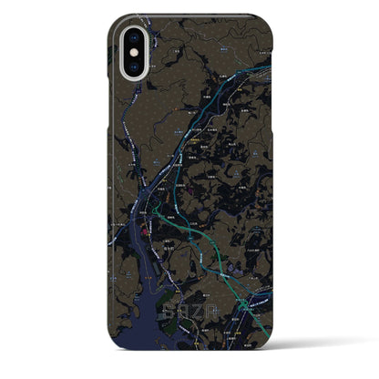 【佐々（長崎県）】地図柄iPhoneケース（バックカバータイプ）