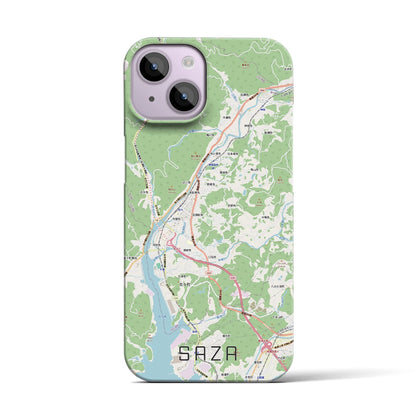 【佐々（長崎県）】地図柄iPhoneケース（バックカバータイプ）