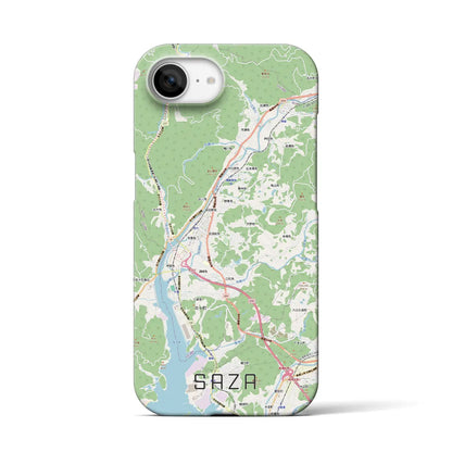 【佐々（長崎県）】地図柄iPhoneケース（バックカバータイプ）