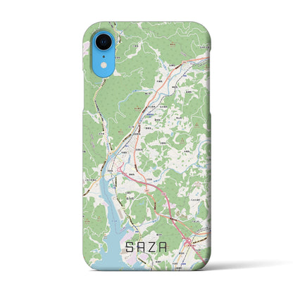 【佐々（長崎県）】地図柄iPhoneケース（バックカバータイプ）