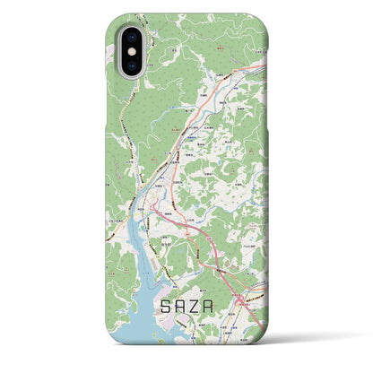 【佐々（長崎県）】地図柄iPhoneケース（バックカバータイプ）
