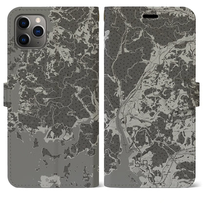 【佐々（長崎県）】地図柄iPhoneケース（手帳タイプ）