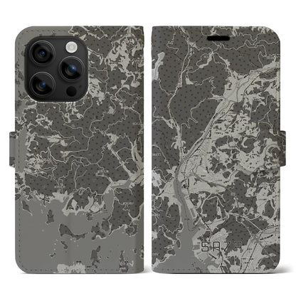 【佐々（長崎県）】地図柄iPhoneケース（手帳タイプ）