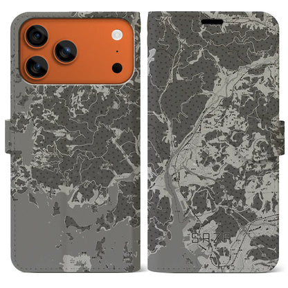 【佐々（長崎県）】地図柄iPhoneケース（手帳タイプ）