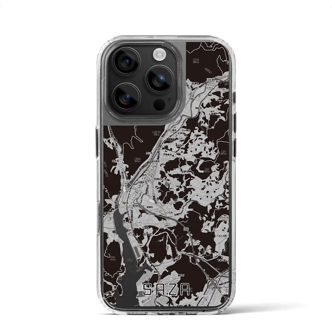 【佐々(長崎県)】地図柄iPhoneケース(MagSafeタイプ)