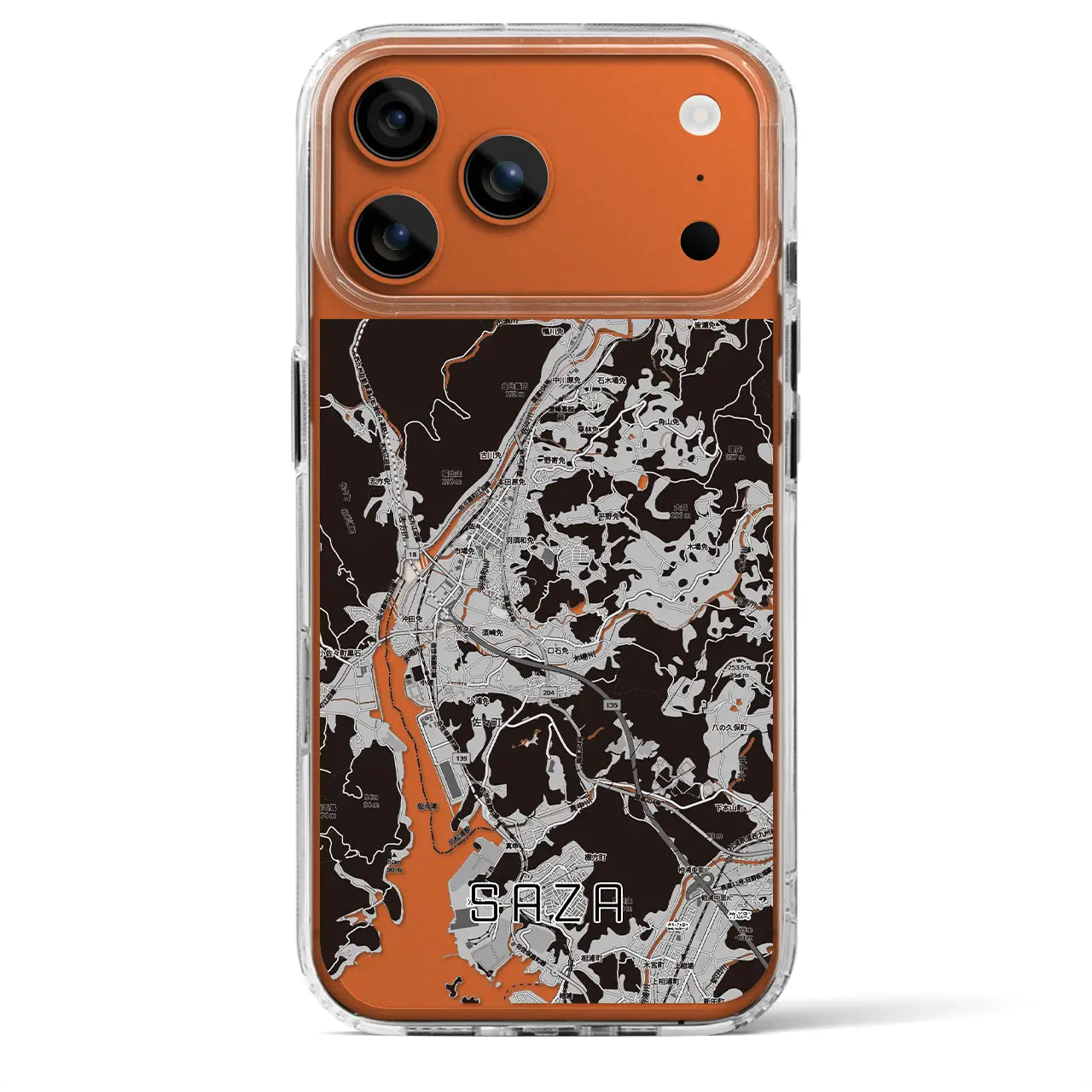 【佐々（長崎県）】地図柄iPhoneケース（MagSafeタイプ）