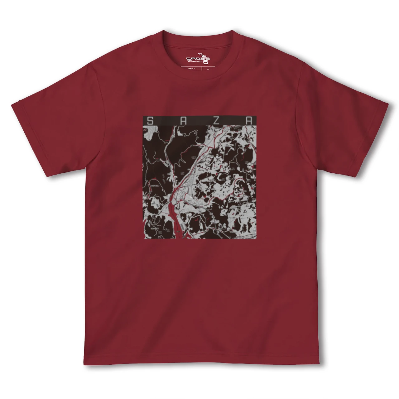 【佐々（長崎県）】地図柄ヘビーウェイトTシャツ