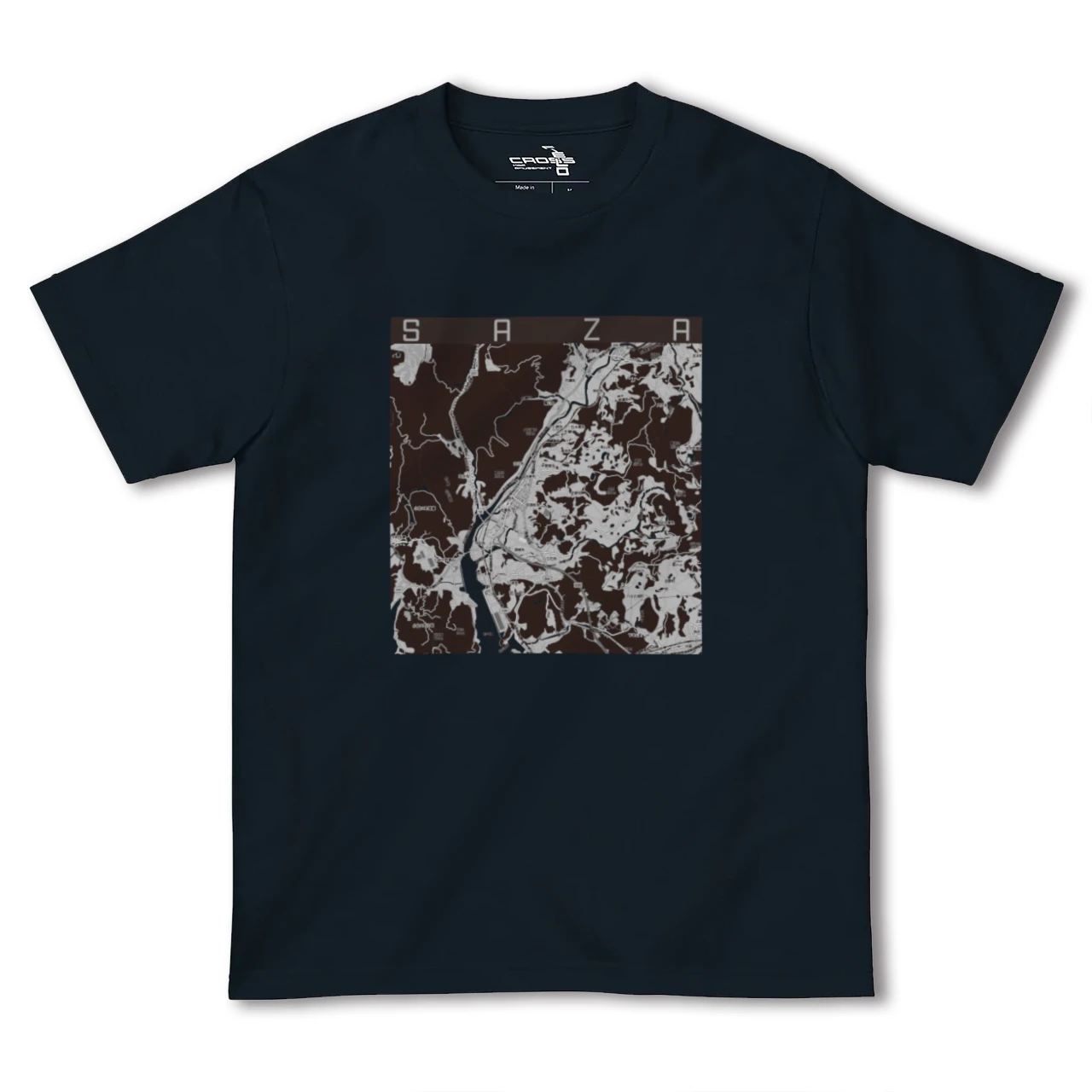 【佐々（長崎県）】地図柄ヘビーウェイトTシャツ