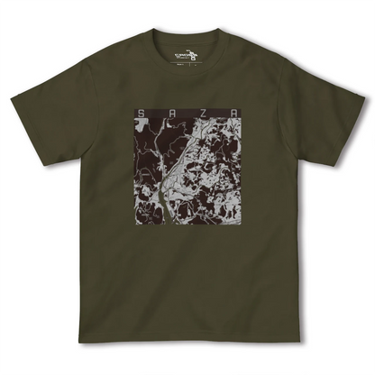【佐々（長崎県）】地図柄ヘビーウェイトTシャツ