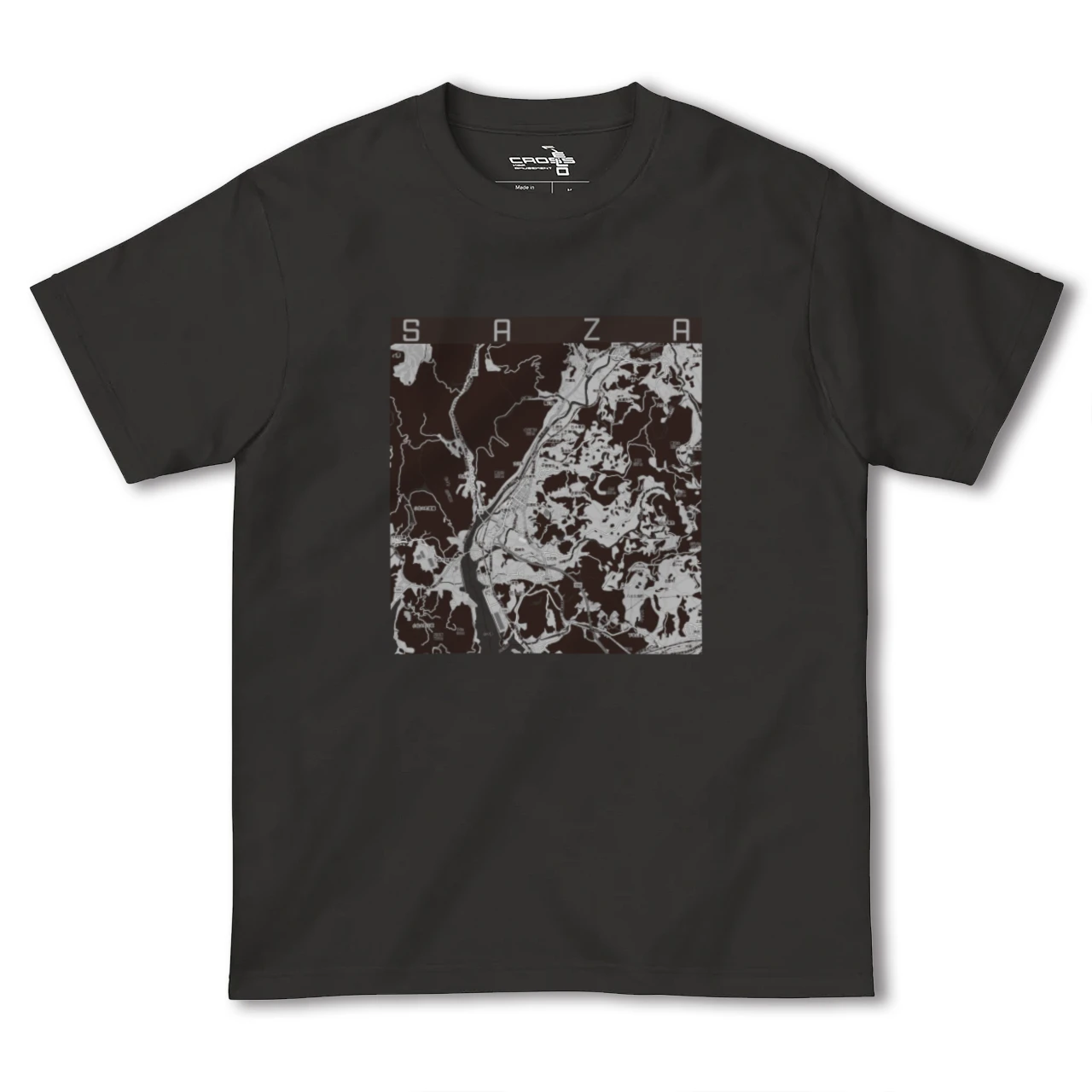 【佐々（長崎県）】地図柄ヘビーウェイトTシャツ