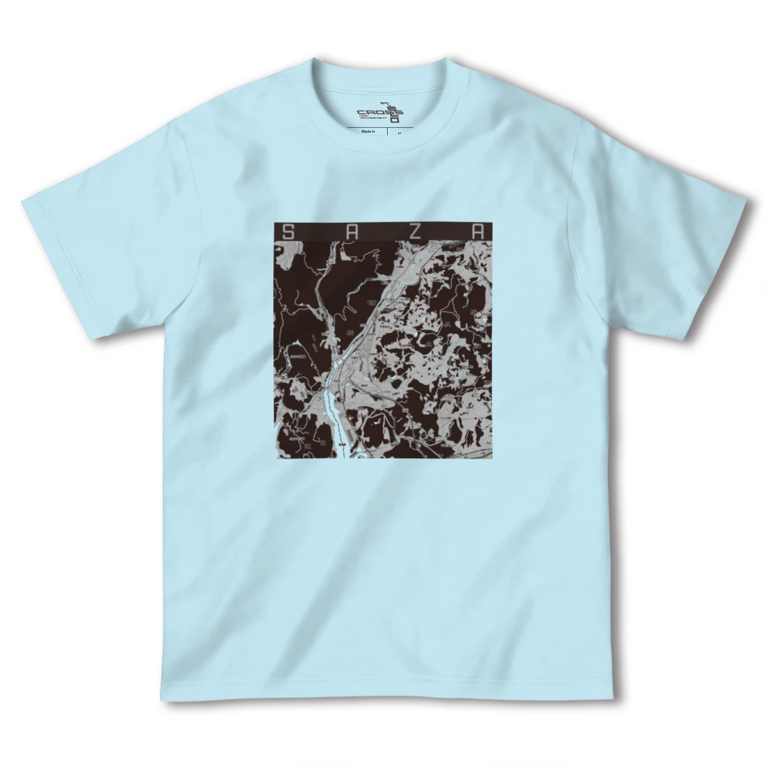 【佐々(長崎県)】地図柄ヘビーウェイトTシャツ