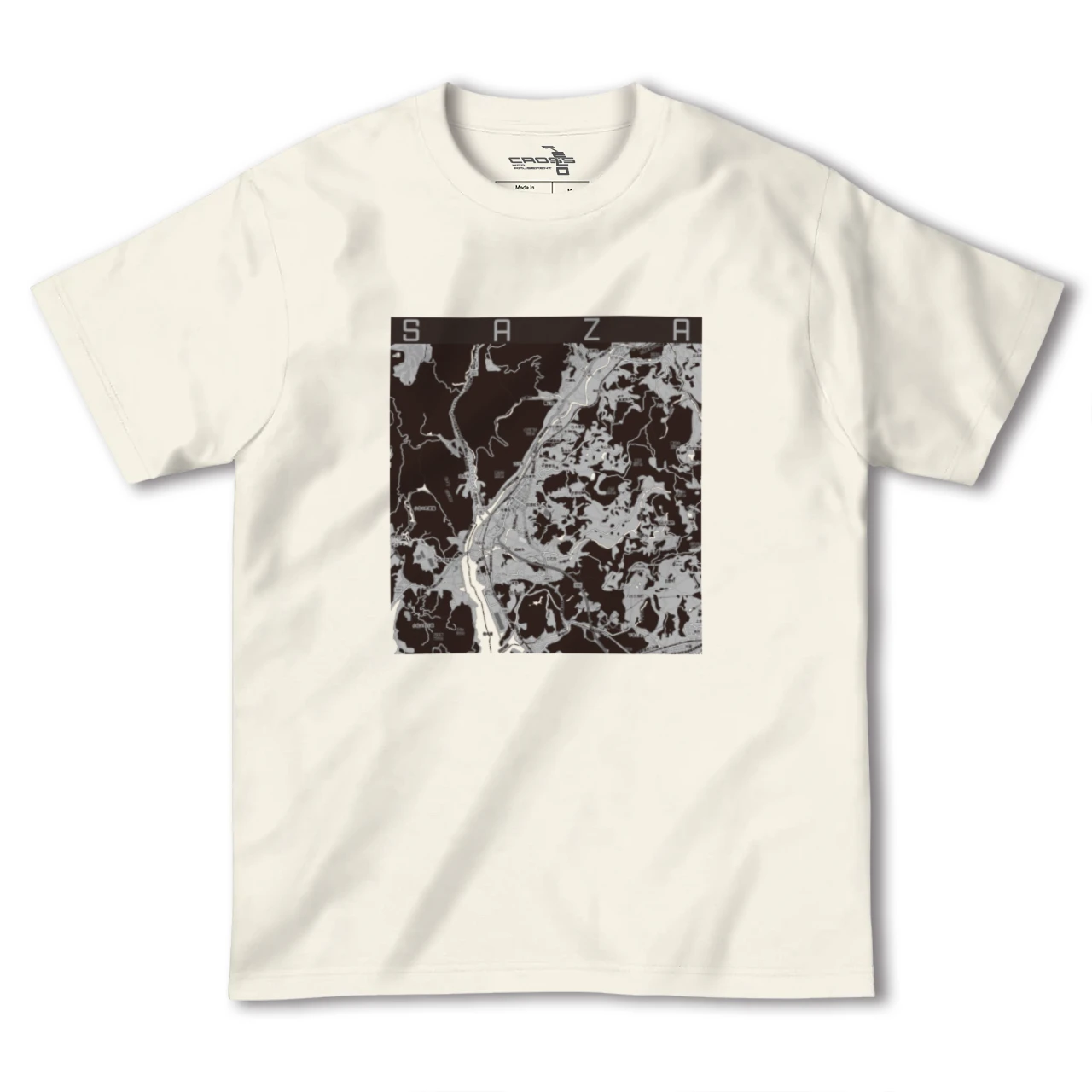 【佐々（長崎県）】地図柄ヘビーウェイトTシャツ