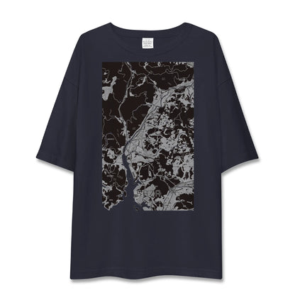 【佐々（長崎県）】地図柄ビッグシルエットTシャツ