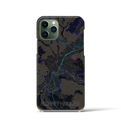 【シャフハウゼン（スイス）】地図柄iPhoneケース（バックカバータイプ）