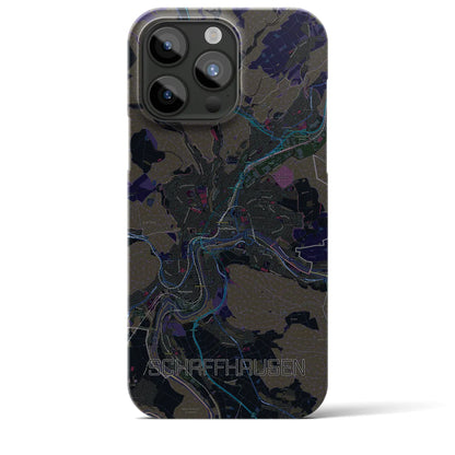 【シャフハウゼン（スイス）】地図柄iPhoneケース（バックカバータイプ）