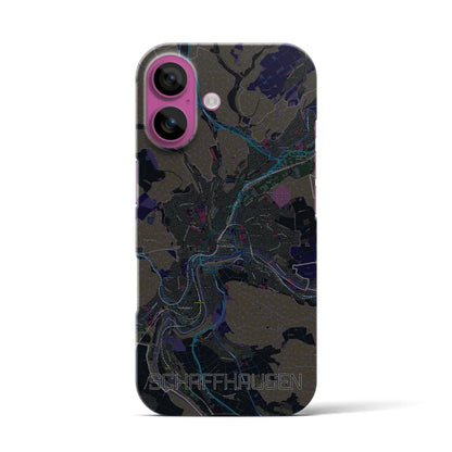 【シャフハウゼン（スイス）】地図柄iPhoneケース（バックカバータイプ）