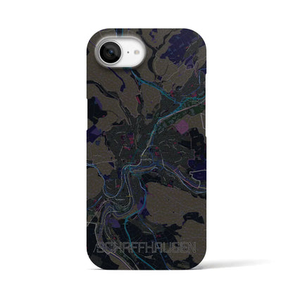 【シャフハウゼン（スイス）】地図柄iPhoneケース（バックカバータイプ）