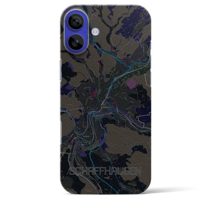 【シャフハウゼン（スイス）】地図柄iPhoneケース（バックカバータイプ）