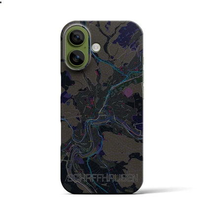 【シャフハウゼン（スイス）】地図柄iPhoneケース（バックカバータイプ）