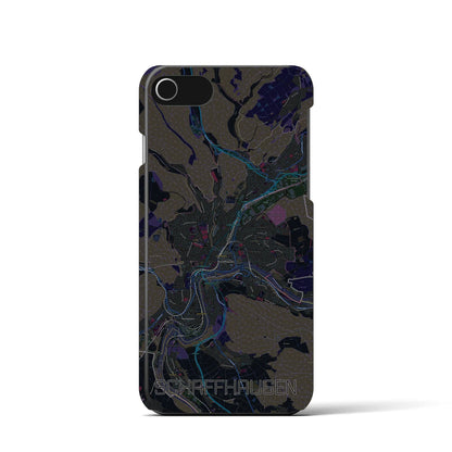 【シャフハウゼン（スイス）】地図柄iPhoneケース（バックカバータイプ）