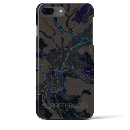 【シャフハウゼン（スイス）】地図柄iPhoneケース（バックカバータイプ）