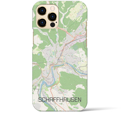 【シャフハウゼン（スイス）】地図柄iPhoneケース（バックカバータイプ）