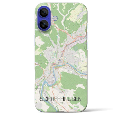 【シャフハウゼン（スイス）】地図柄iPhoneケース（バックカバータイプ）ナチュラル・iPhone 16 Pro Max 用