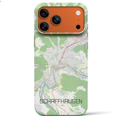 【シャフハウゼン（スイス）】地図柄iPhoneケース（バックカバータイプ）