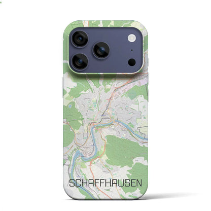 【シャフハウゼン（スイス）】地図柄iPhoneケース（バックカバータイプ）