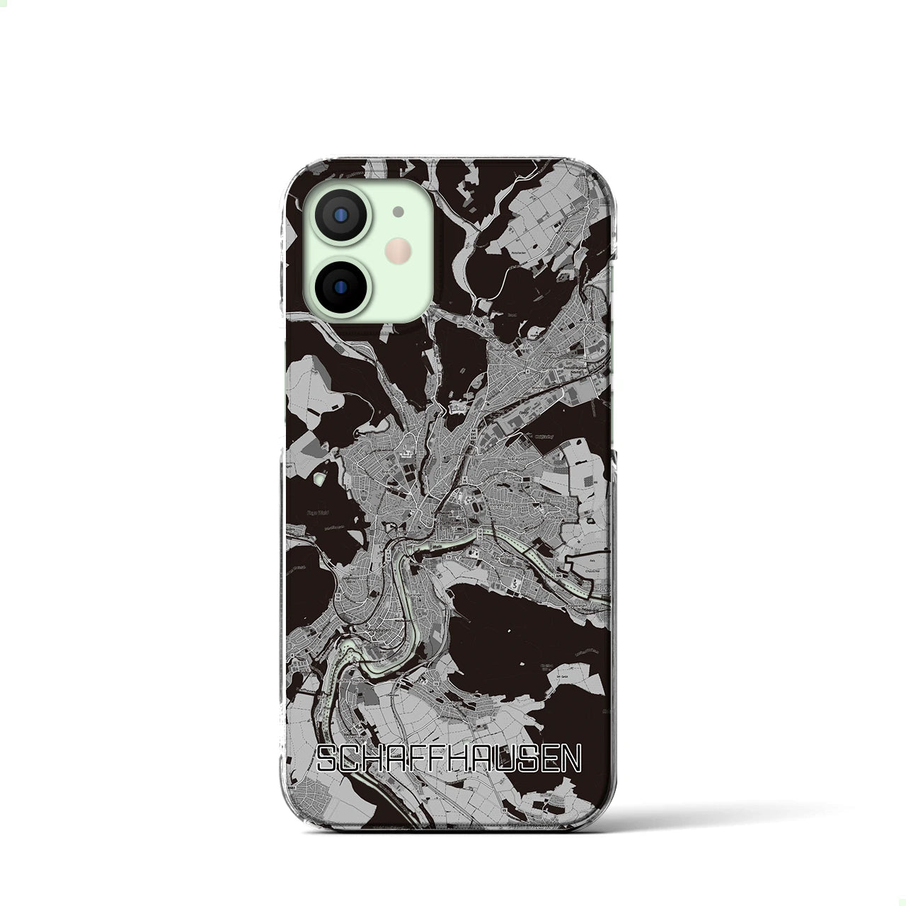 【シャフハウゼン（スイス）】地図柄iPhoneケース（クリアタイプ）
