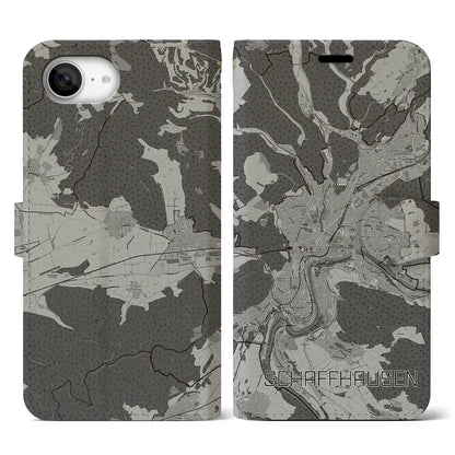 【シャフハウゼン（スイス）】地図柄iPhoneケース（手帳タイプ）