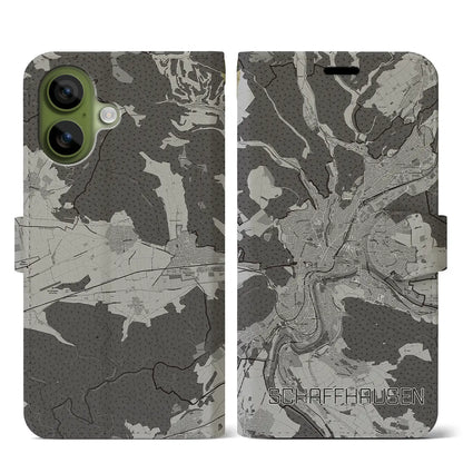 【シャフハウゼン（スイス）】地図柄iPhoneケース（手帳タイプ）