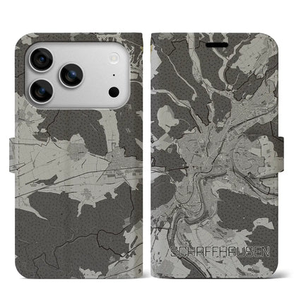 【シャフハウゼン（スイス）】地図柄iPhoneケース（手帳タイプ）